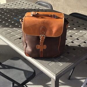 Mulholland  leather trim travel/storage bag used conditions